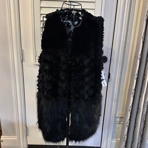 Live a Little Black Faux Fur Vest